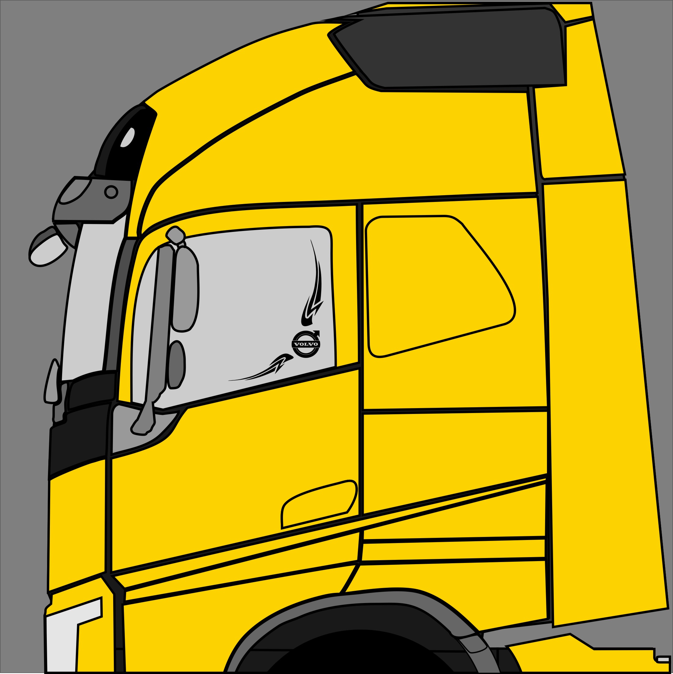 Narożniki na szyby boczne Volvo 2 szt.