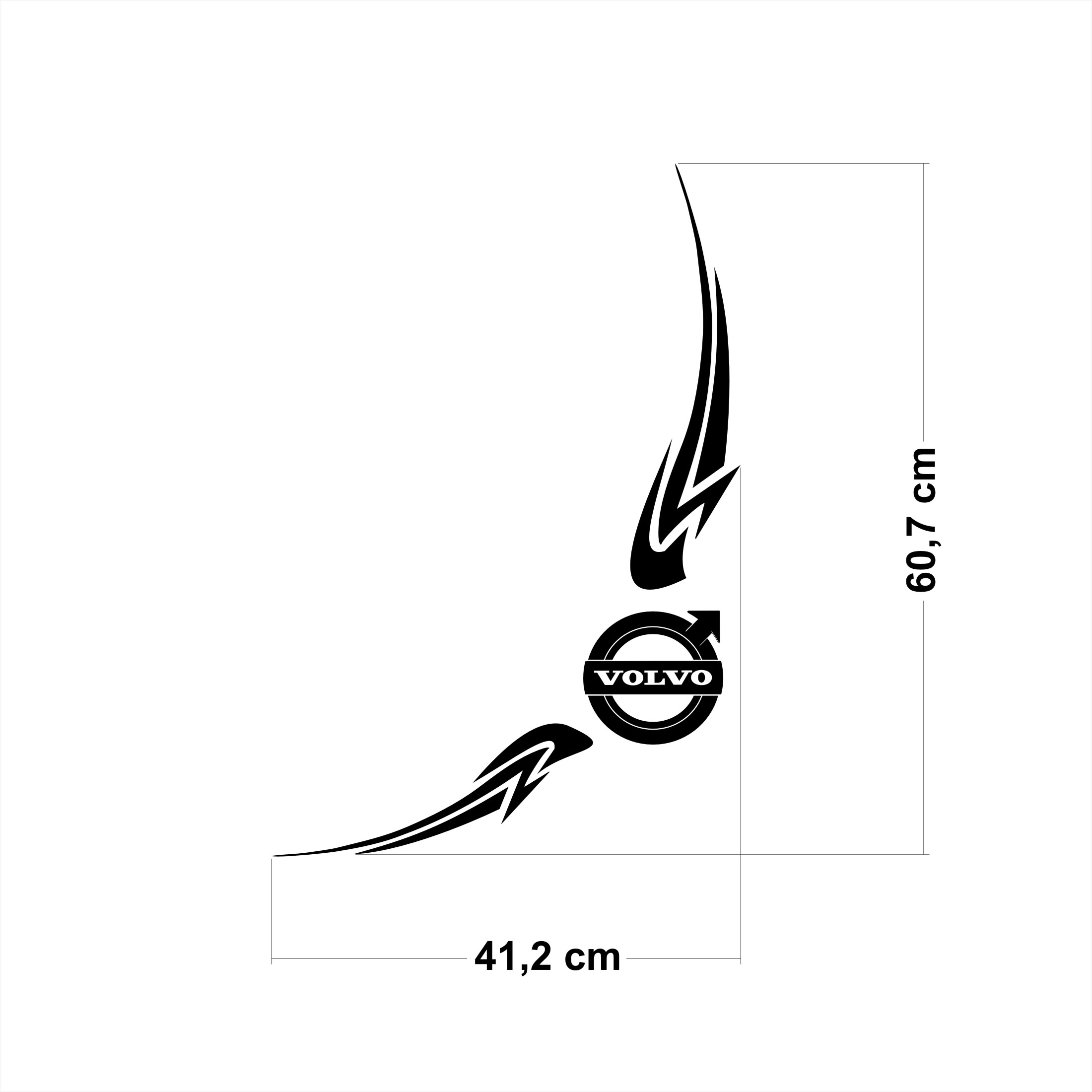 Narożniki na szyby boczne Volvo 2 szt. - obrazek 3